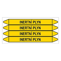 Značení potrubí, inertní plyn,4 ks, 250 × 26 mm